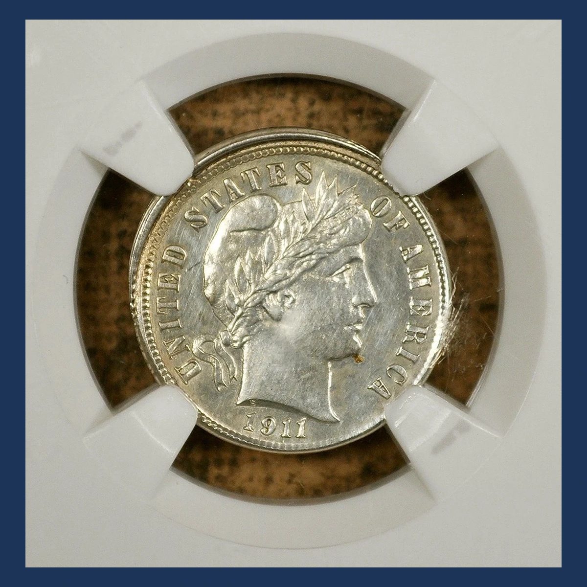 1911 Barber Dime: Partial Collar Strike