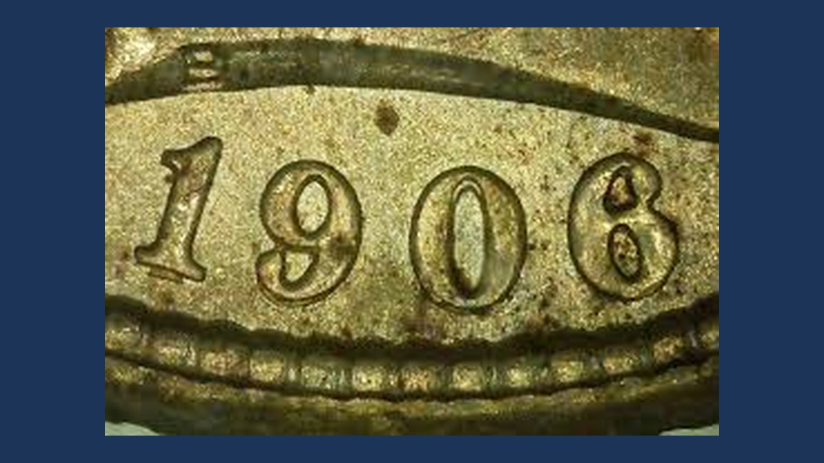 1906 Barber Dime: Repunched Date