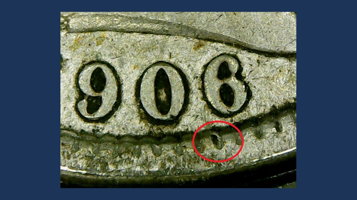 1906 Barber Dime: Misplaced Date