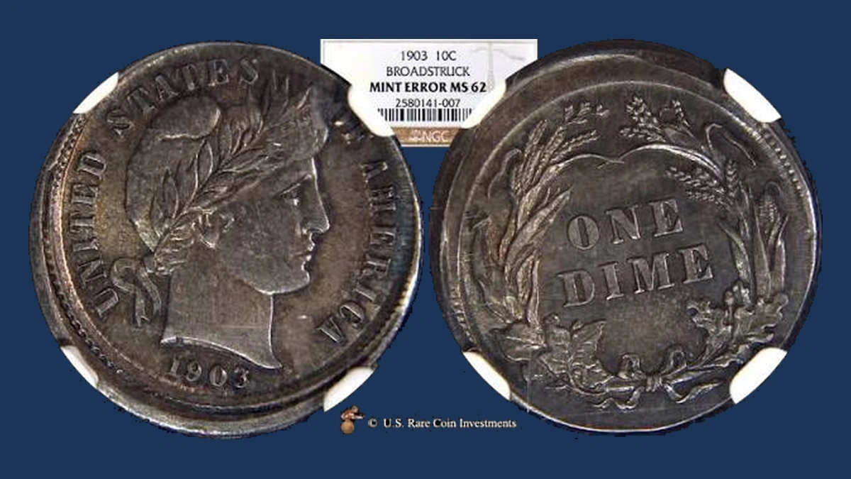 1903 Barber Dime: Broadstrike