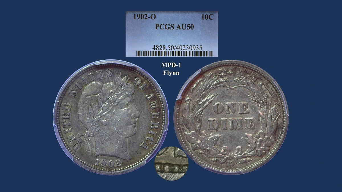 1902 Barber Dime: Misplaced Date