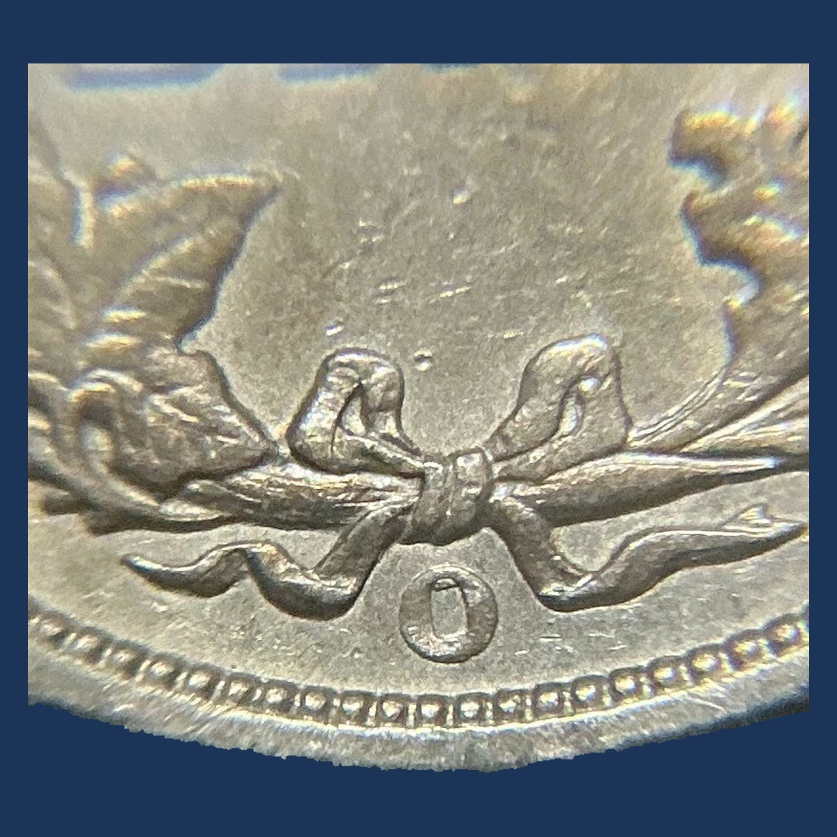 1901 Barber Dime: Repunched Mintmark