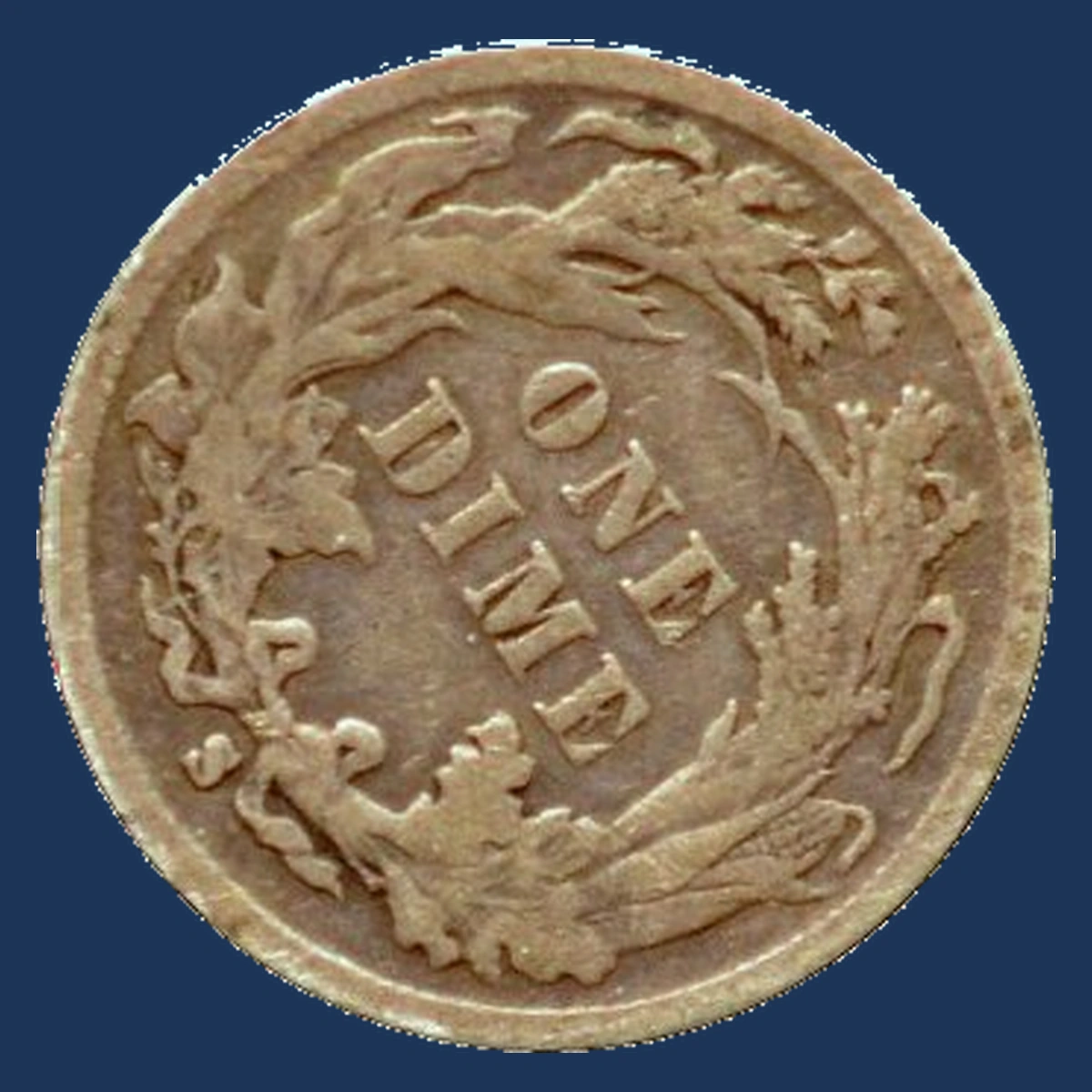 1888 Liberty Seated Dime: Rotated Dies