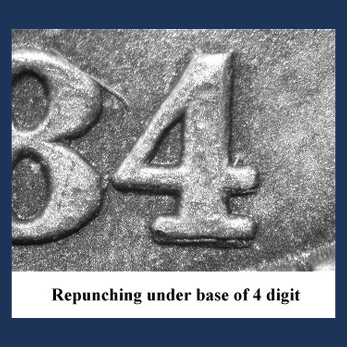 1884 Liberty Seated Dime: Repunched Date