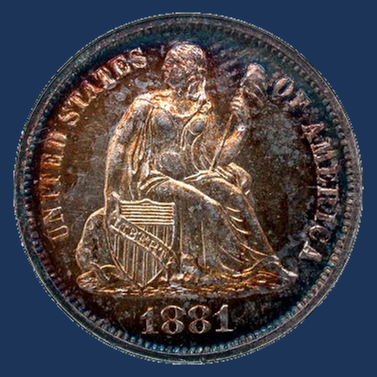 1881 Liberty Seated Dime: Missing Design Detail