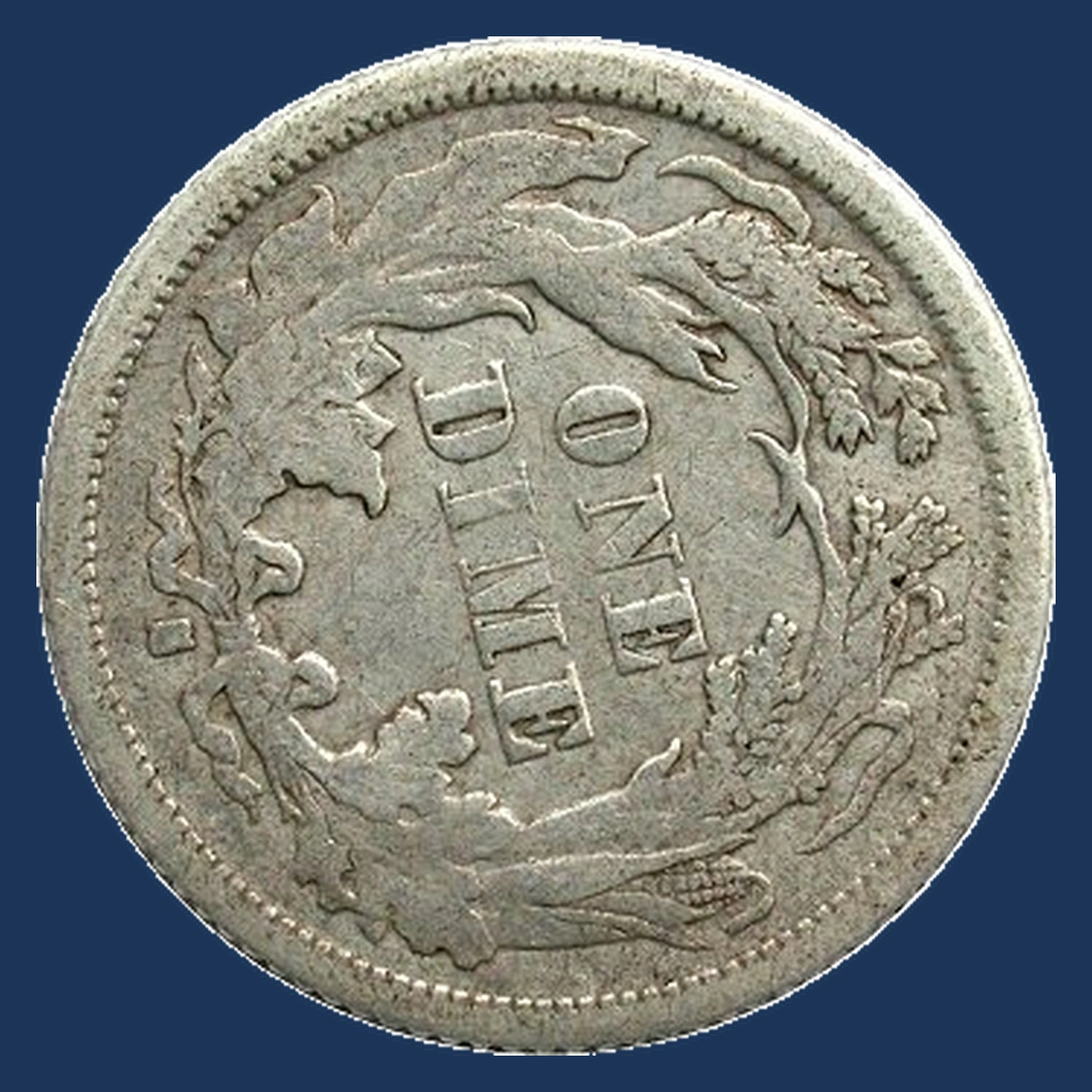 1875 Liberty Seated Dime: Rotated Dies