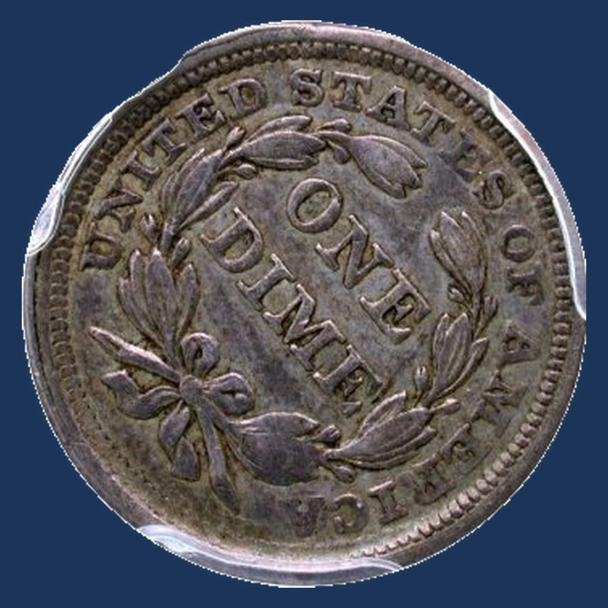 1858 Liberty Seated Dime: Rotated Dies