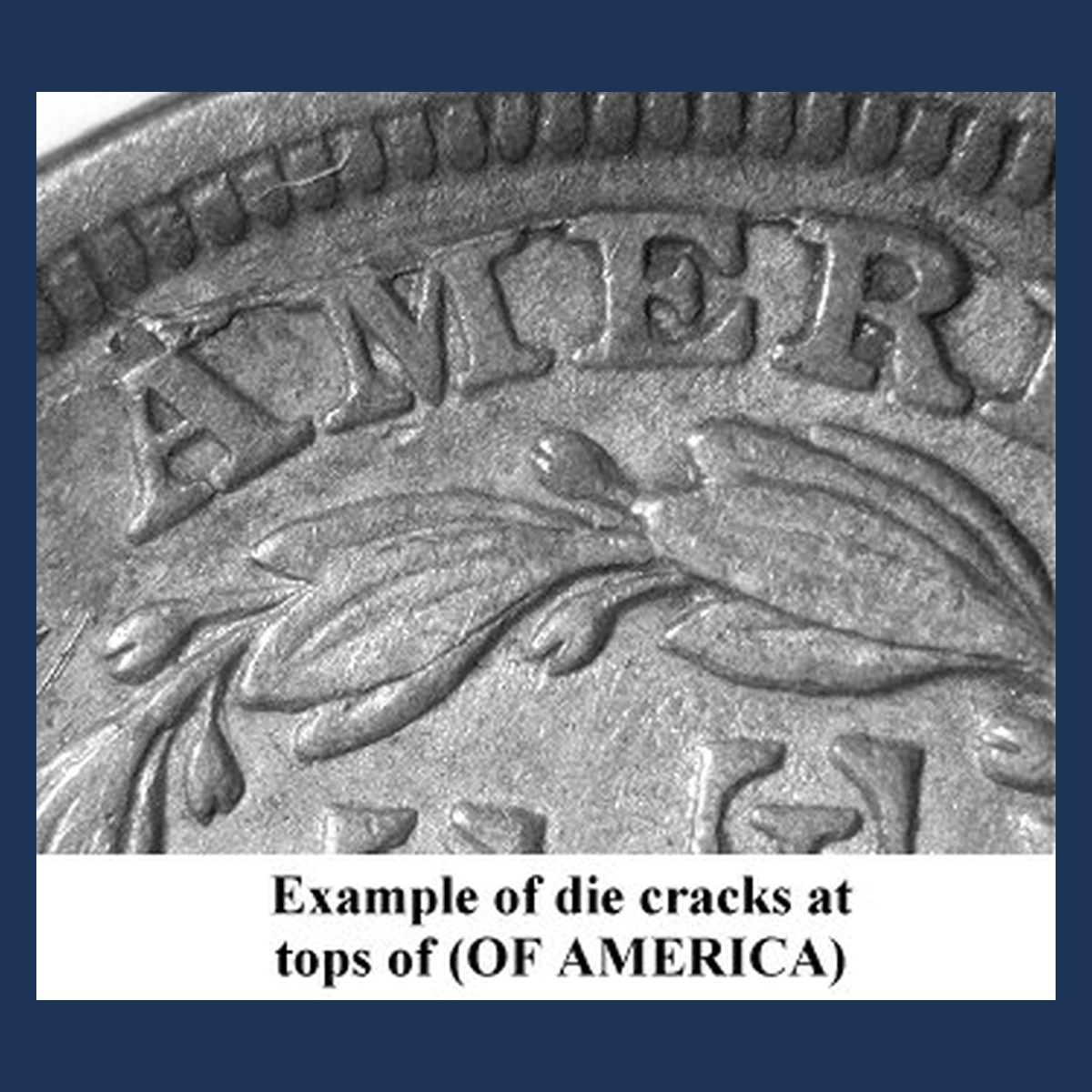 1857 Liberty Seated Dime: Die Crack / Die Chip