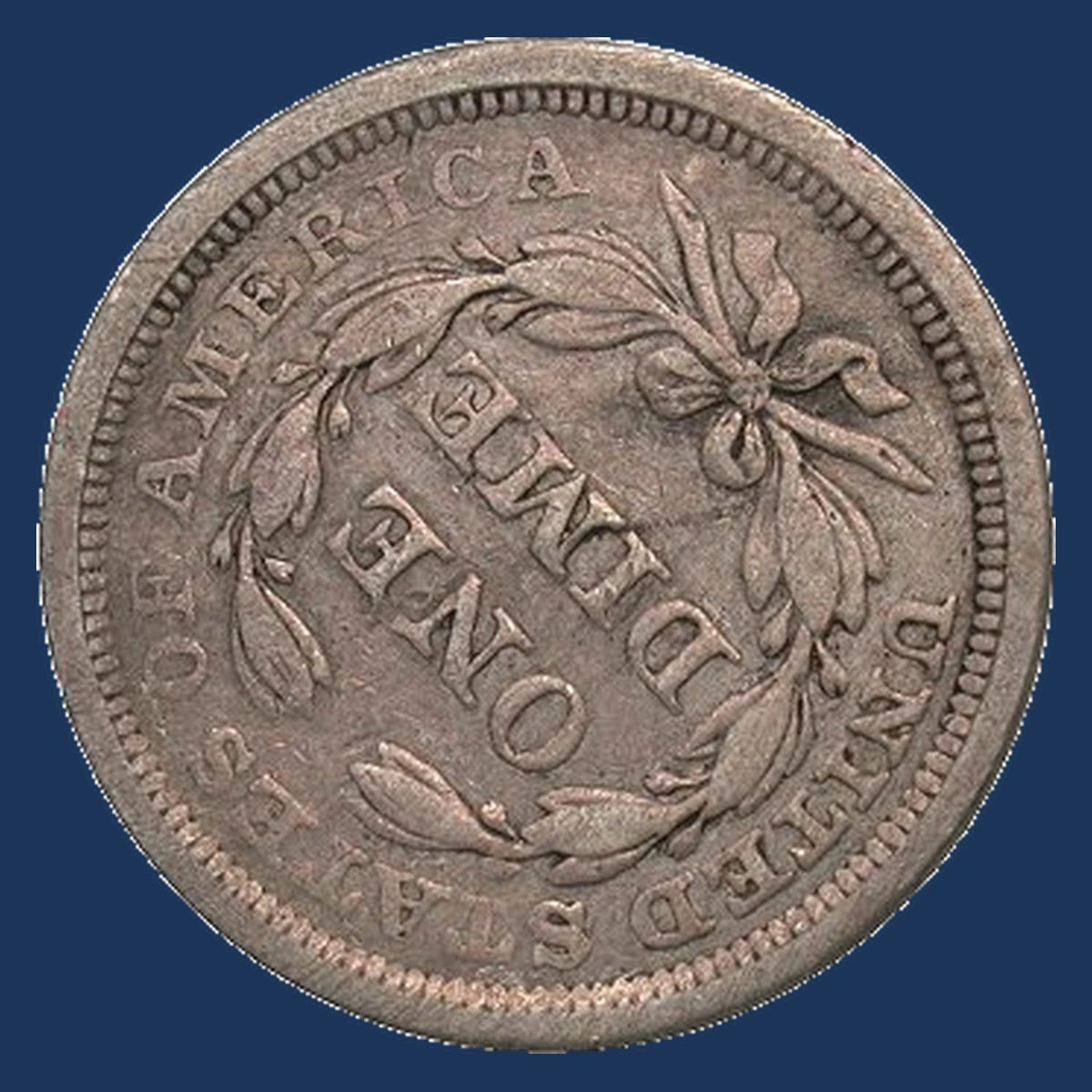 1855 Liberty Seated Dime: Rotated Dies