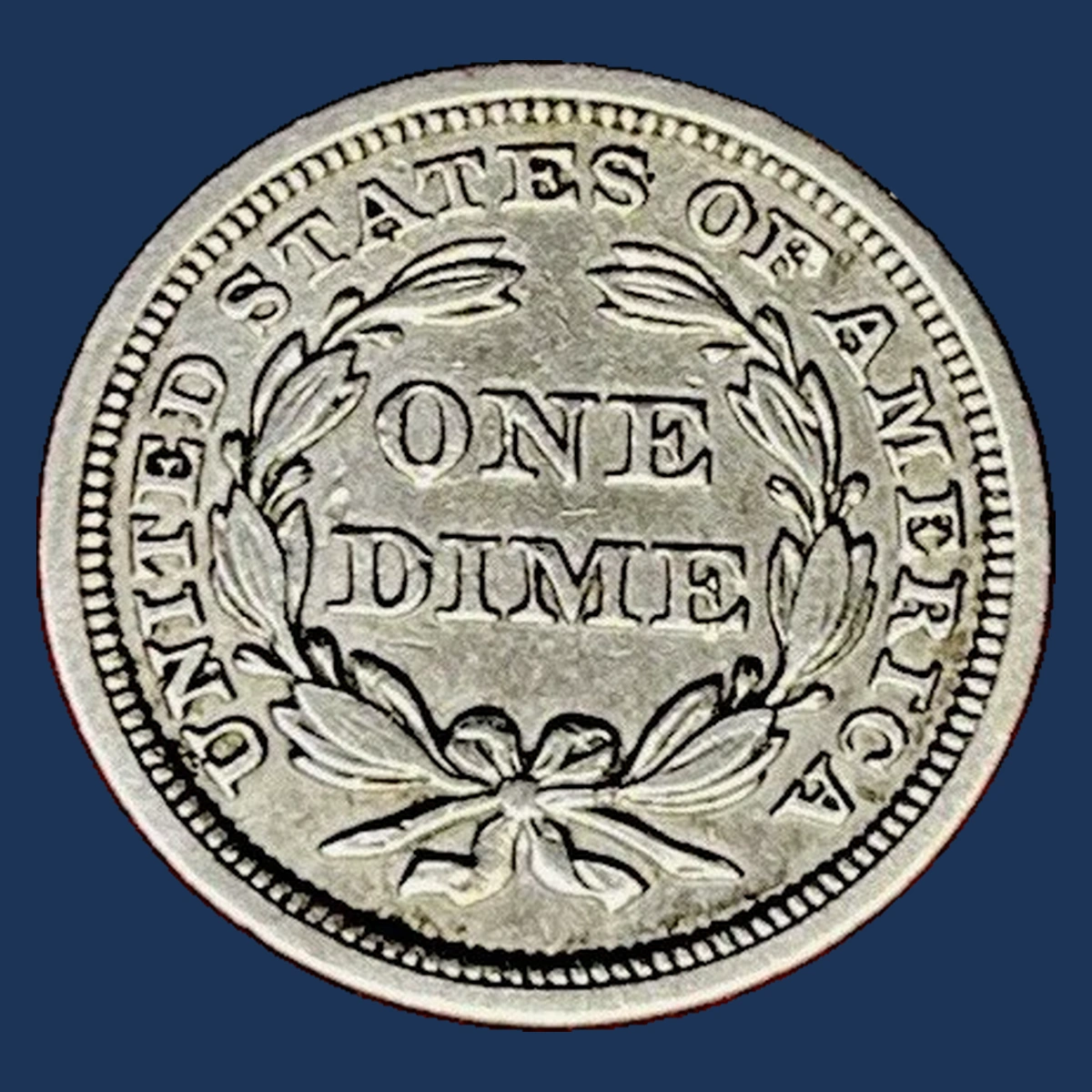 1854 Liberty Seated Dime: Die Clash
