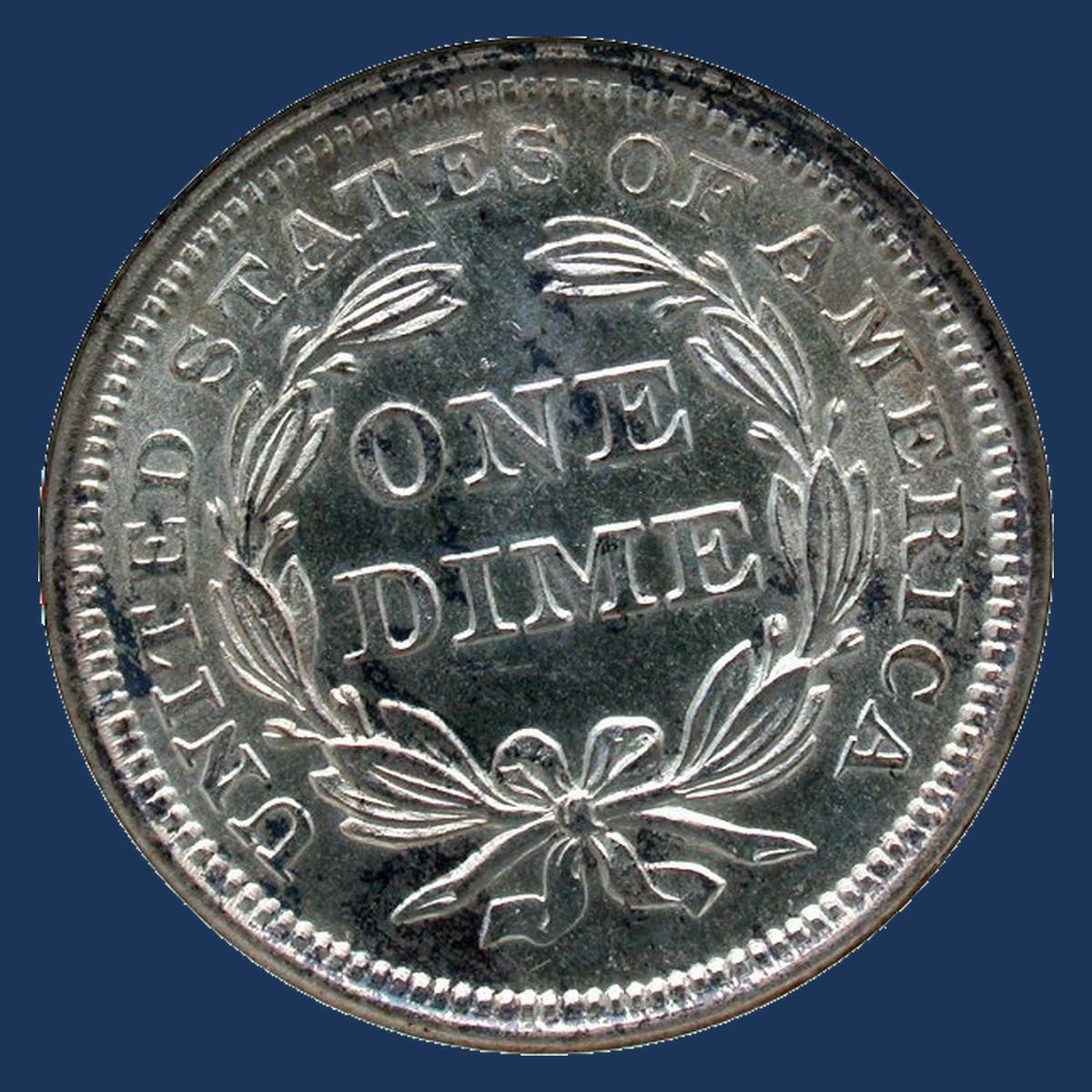 1852 Liberty Seated Dime: Rotated Dies
