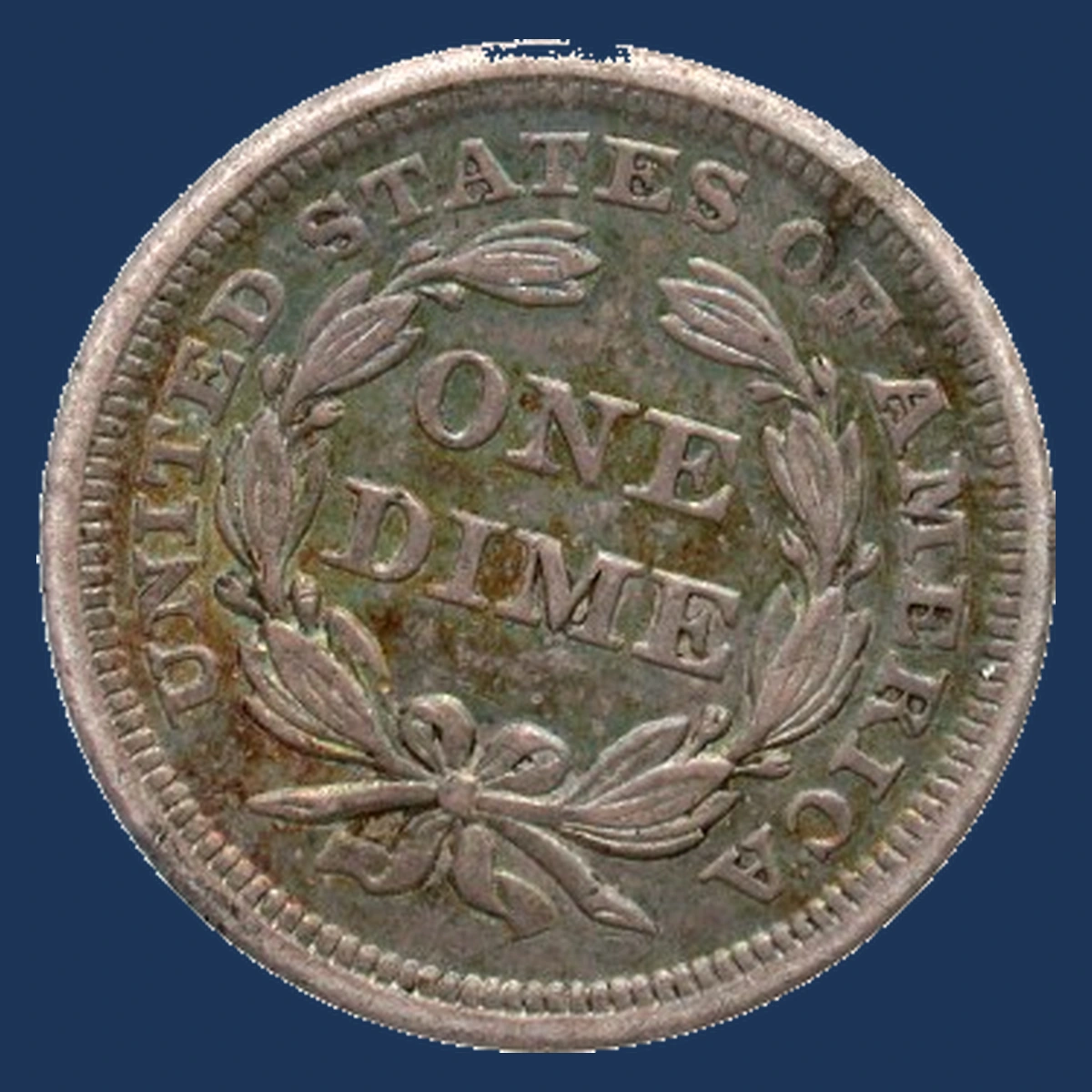 1851 Liberty Seated Dime: Rotated Dies