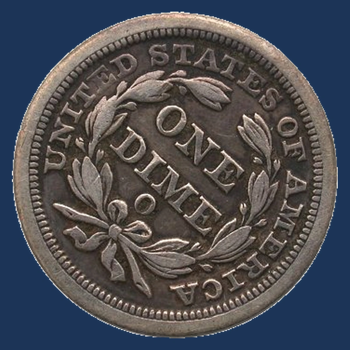1850 Liberty Seated Dime: Rotated Dies