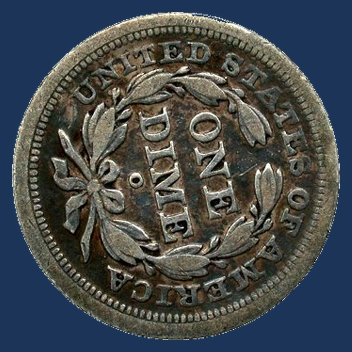 1849 Liberty Seated Dime: Rotated Dies