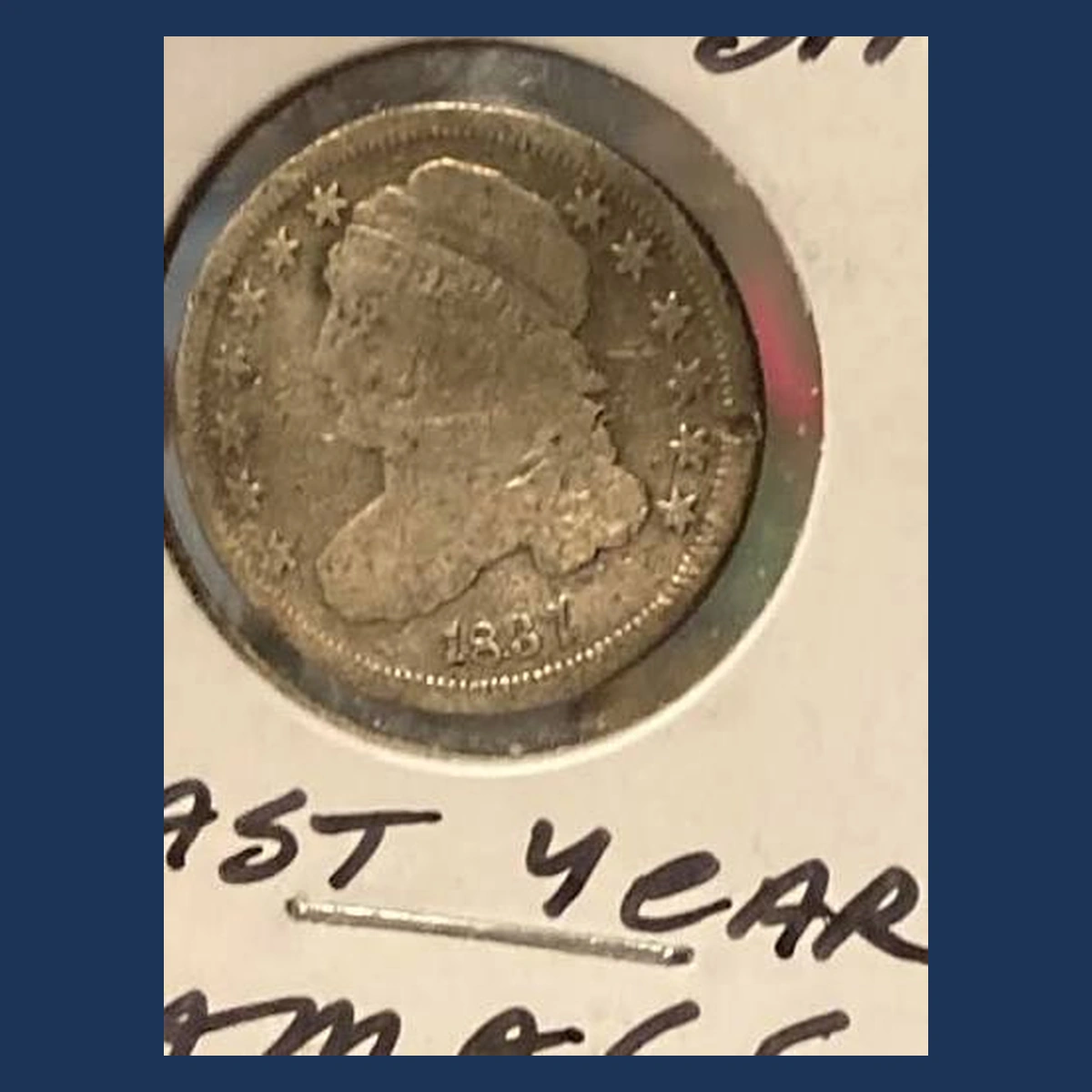 1837 Capped Bust Dime: Rotated Dies