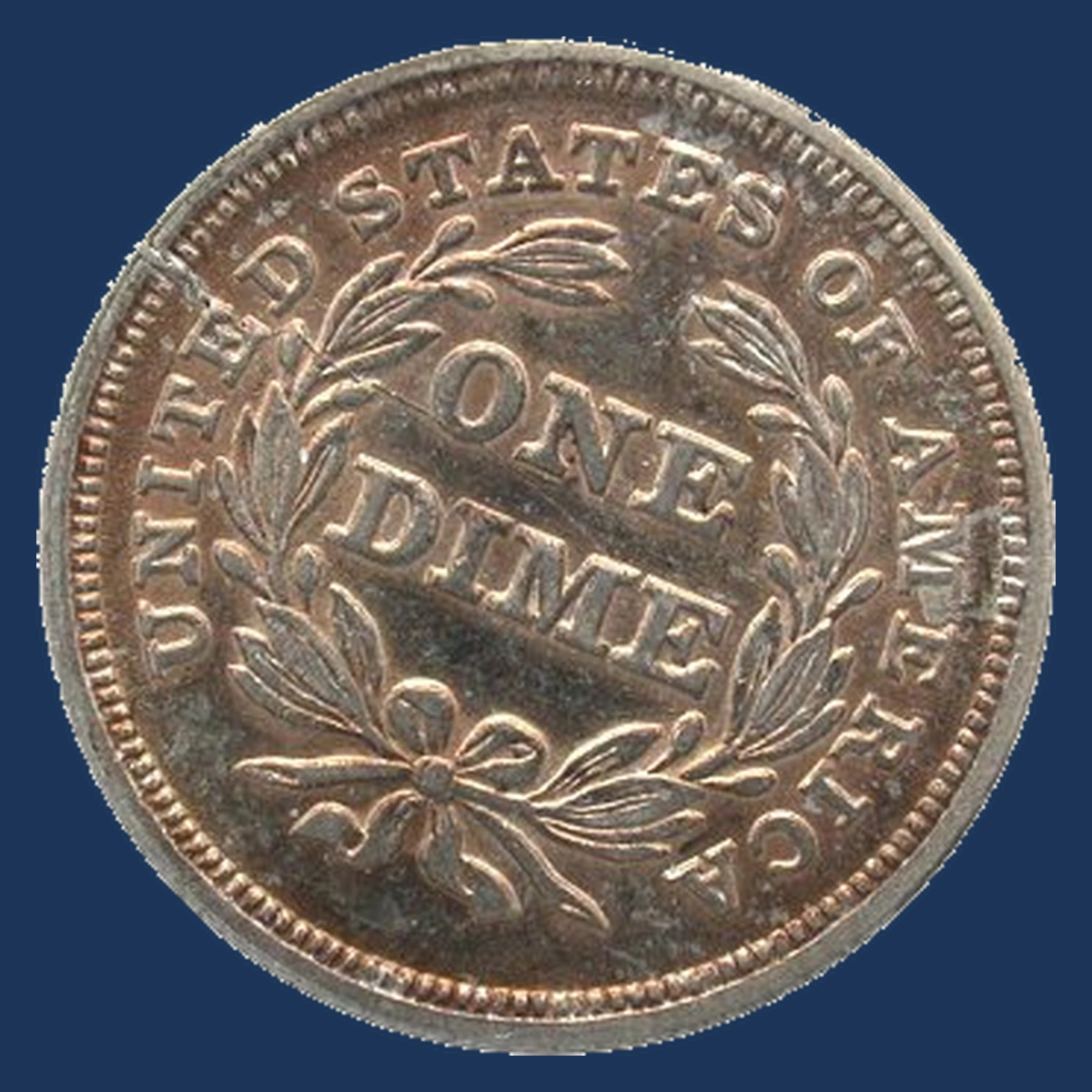 1837 Liberty Seated Dime: Rotated Dies