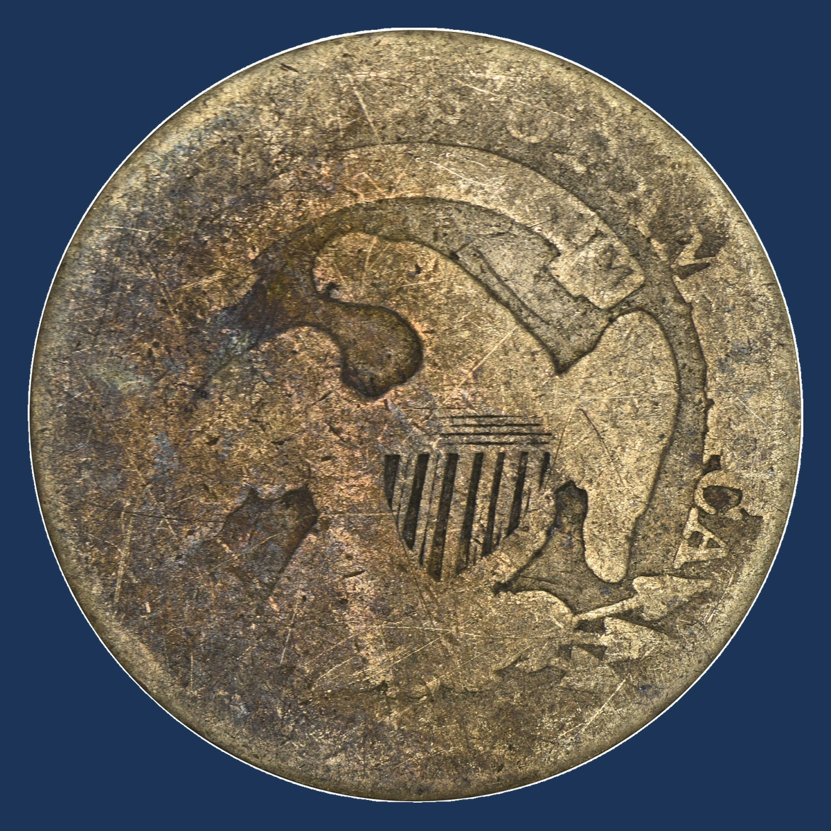 1835 Capped Bust Dime: Die Break