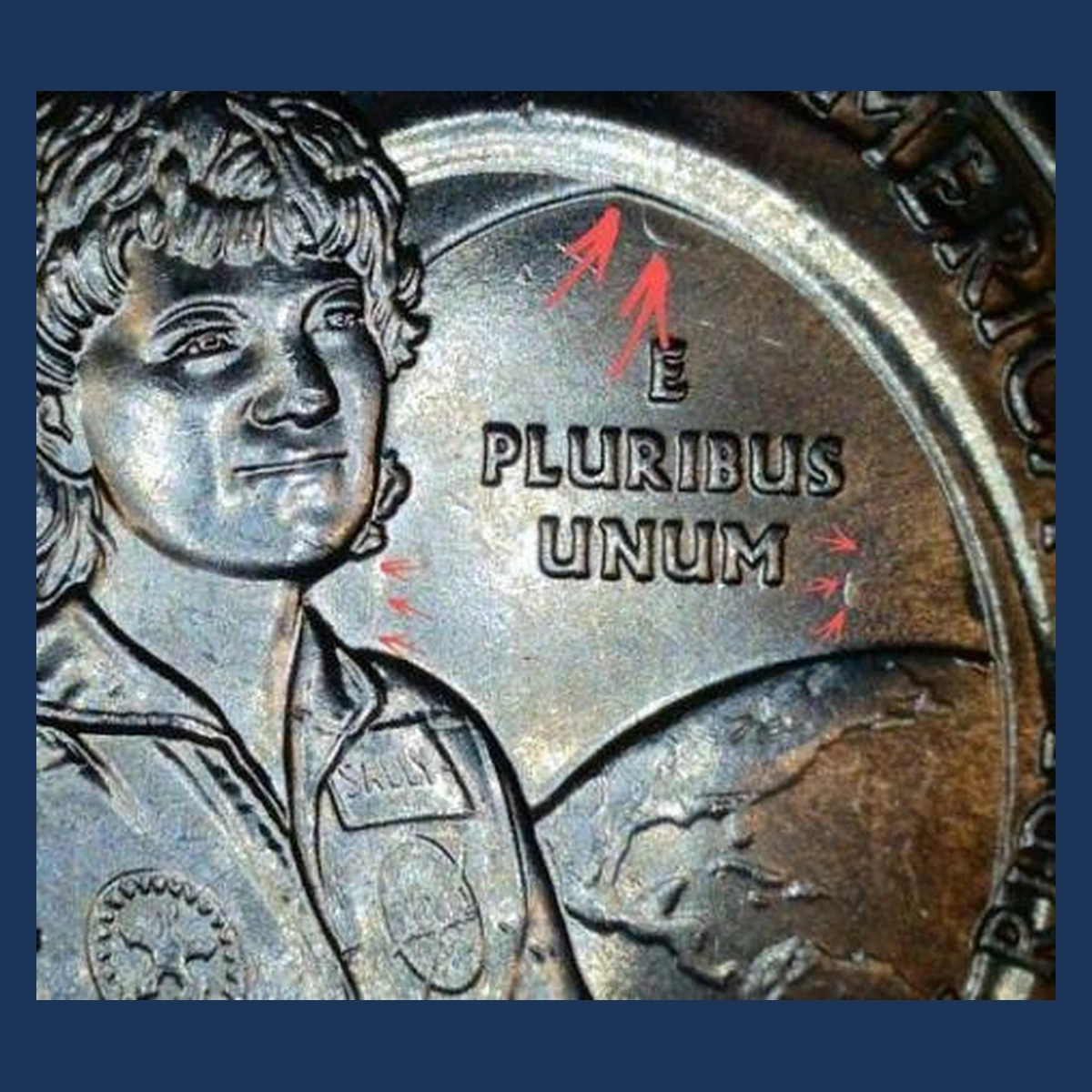2022 Quarter: Dr. Sally Ride — Clashed Dies