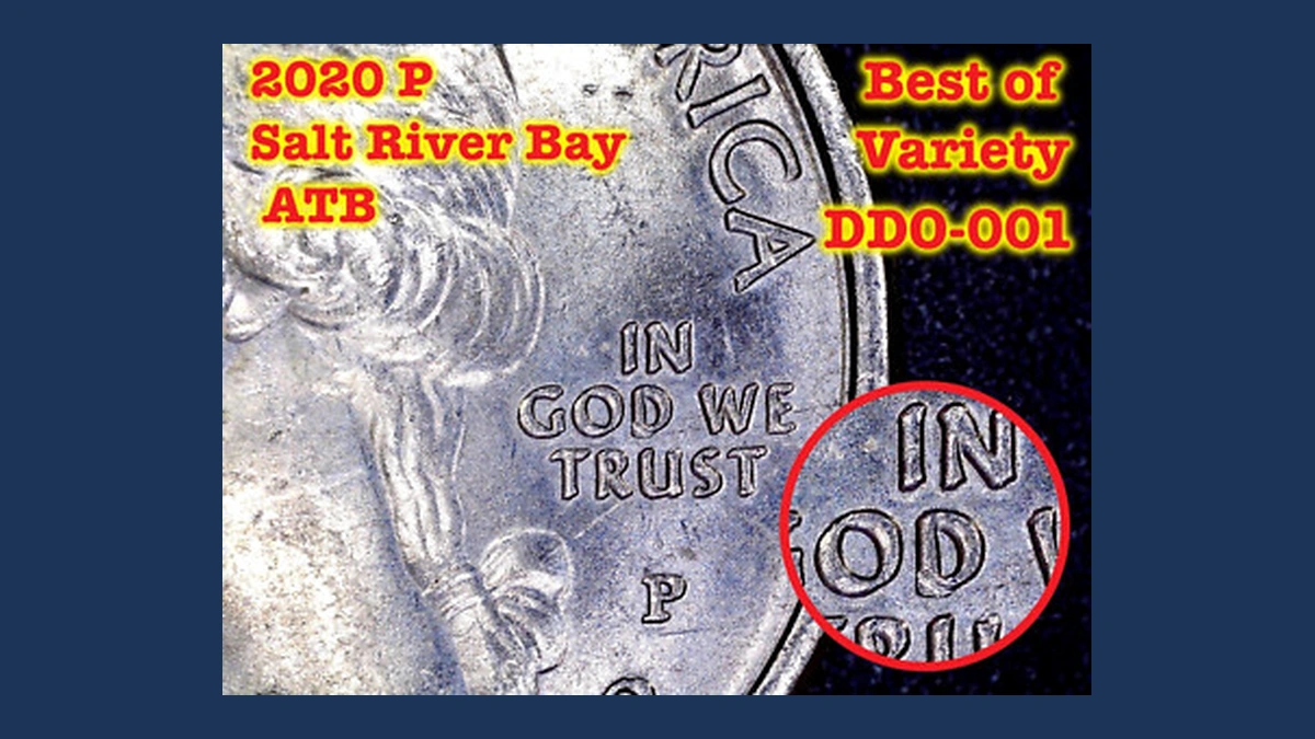 2020 Quarter: Doubled Obverse Lettering — Salt River Bay