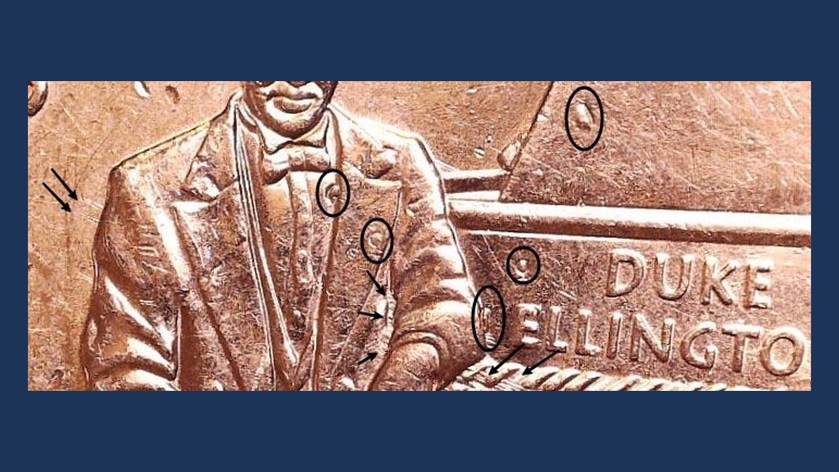 2009 Washington D.C. and U.S. Territories Quarters: Die Gouge
