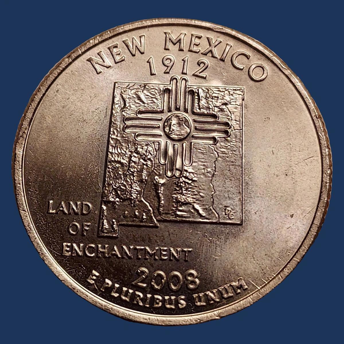 2008 Washington 50 States Quarters: New Mexico quarter die clash