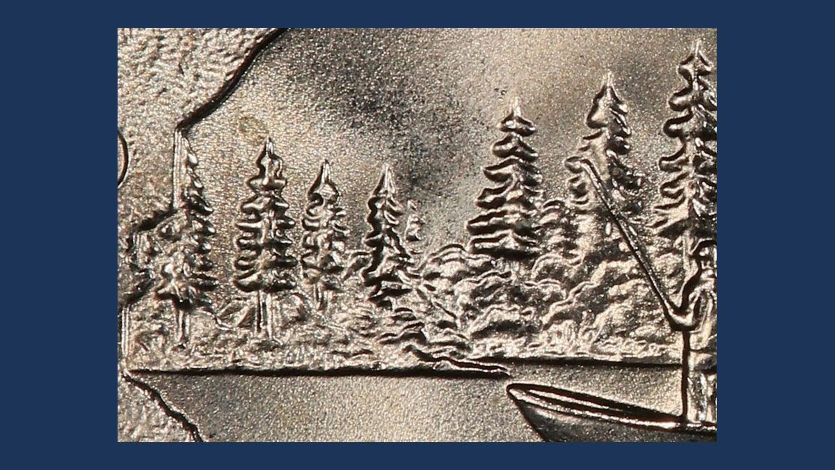 2005 Quarter: Minnesota Extra Tree / Doubled Die Reverse