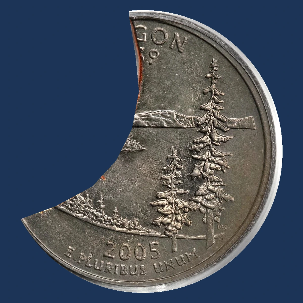 2005 Quarter: Oregon — Clipped Planchet