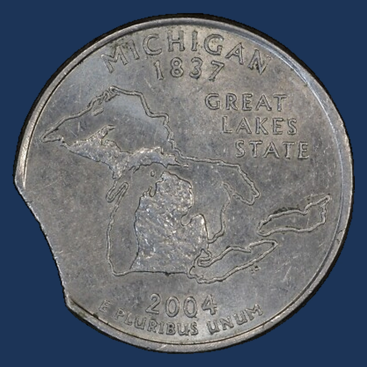 2004 Washington 50 States Quarters: Clipped Planchet