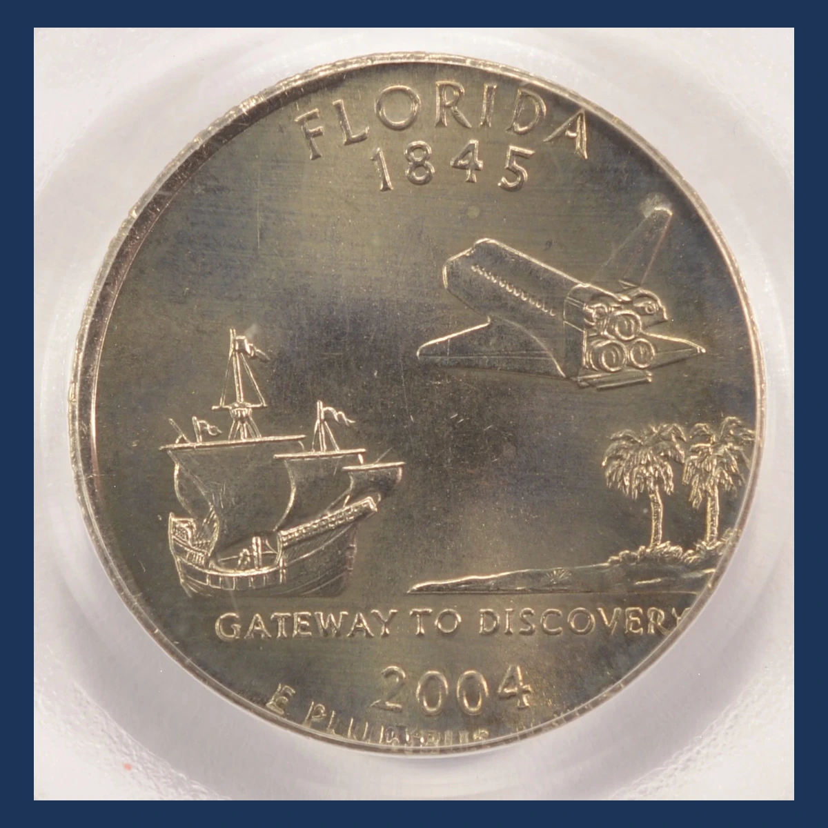 2004 Quarter: Florida — Wrong Planchet / Off-Metal Strike