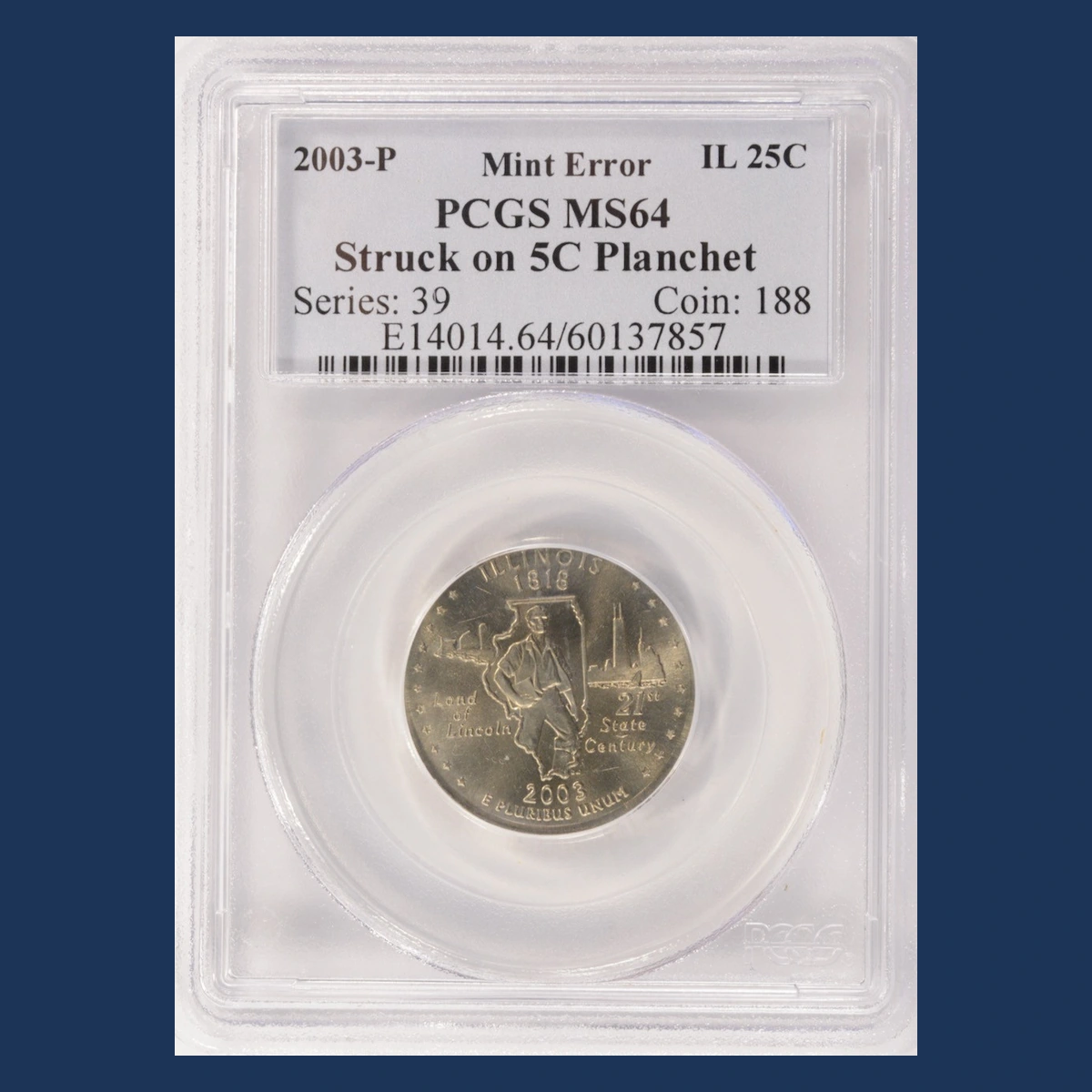 2003 Quarter: Wrong Planchet / Off-Metal Strike