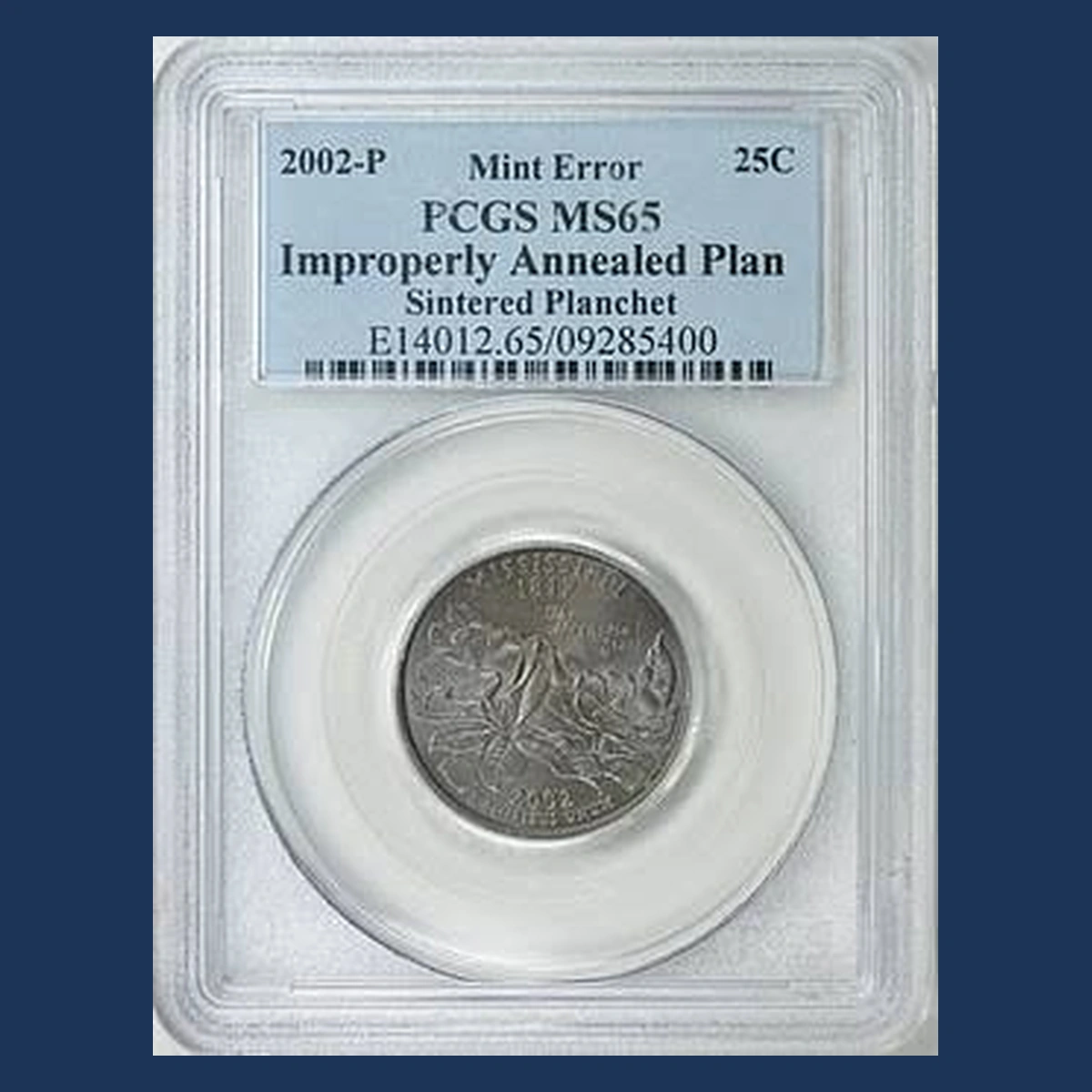 2002 Washington 50 States Quarters: Annealing Error