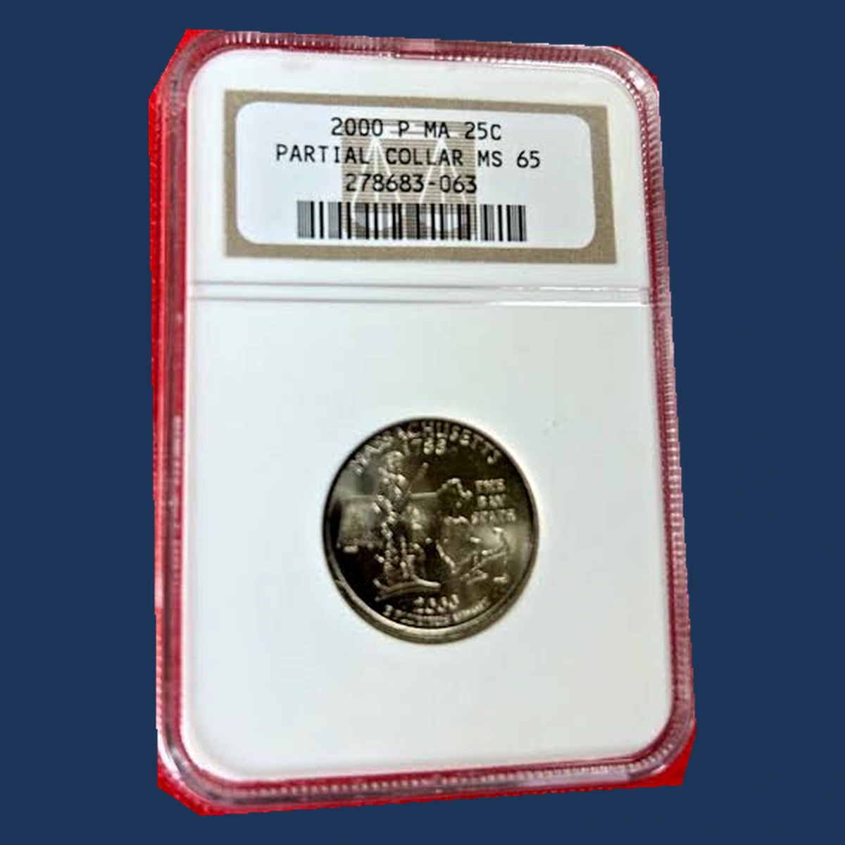 2000 Washington 50 States Quarters: Partial Collar