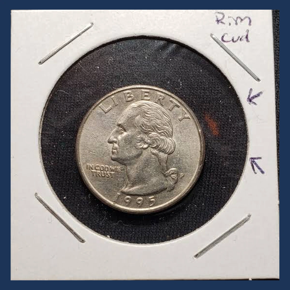 1995 Washington Quarter: Die Break