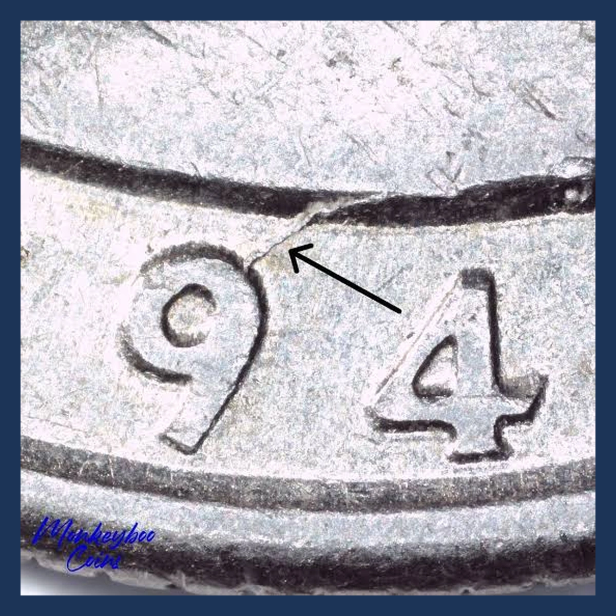 1994 Washington Quarter: Die Crack