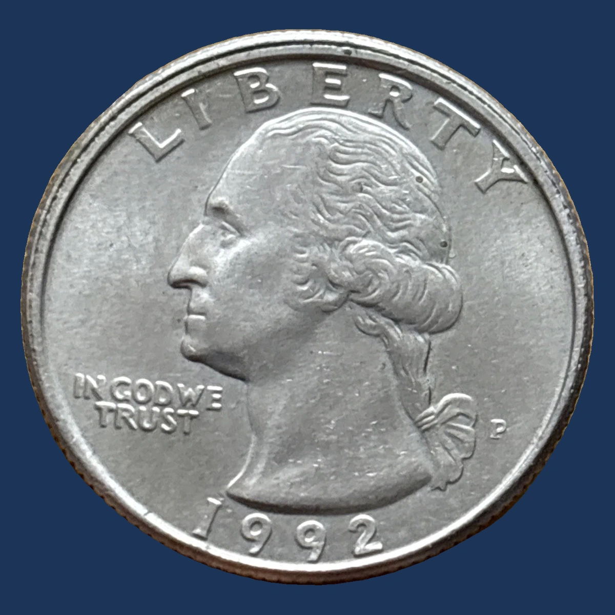 1992 Washington Quarter: Partial Collar