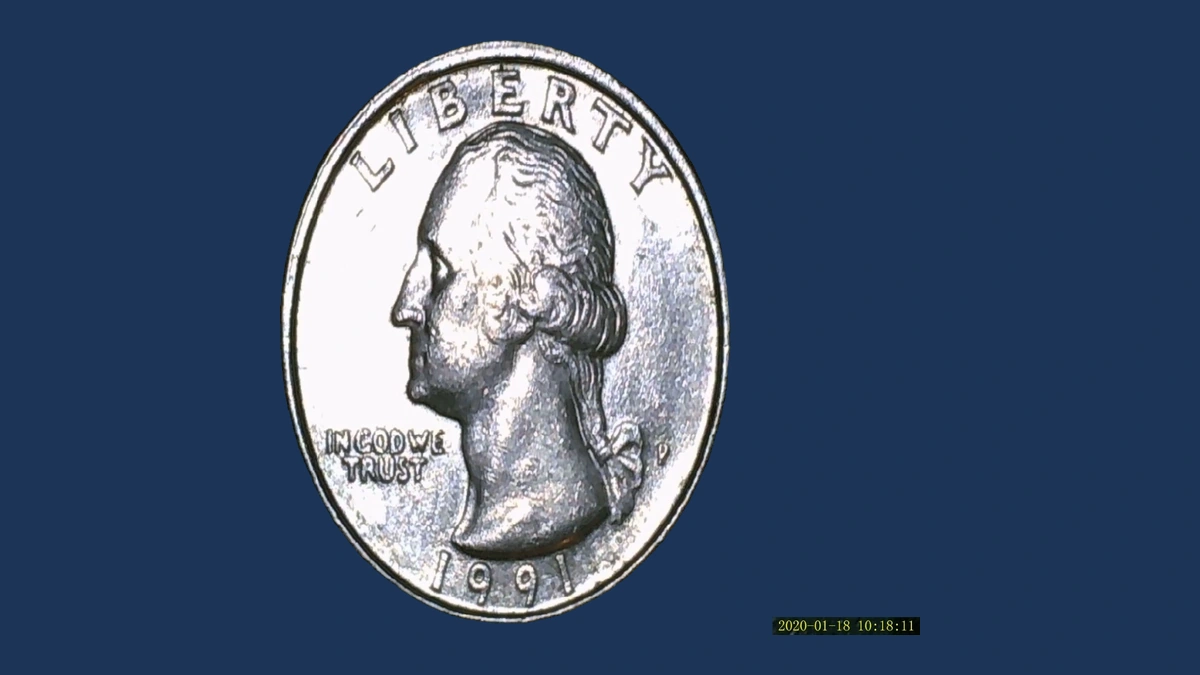 1991 Washington Quarter: Misaligned Die