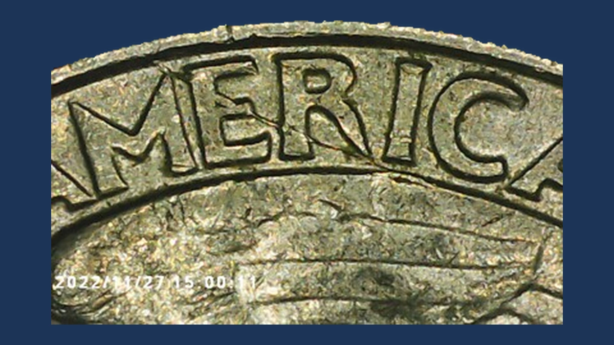 1989 Washington Quarter: Die Crack / Die Chip