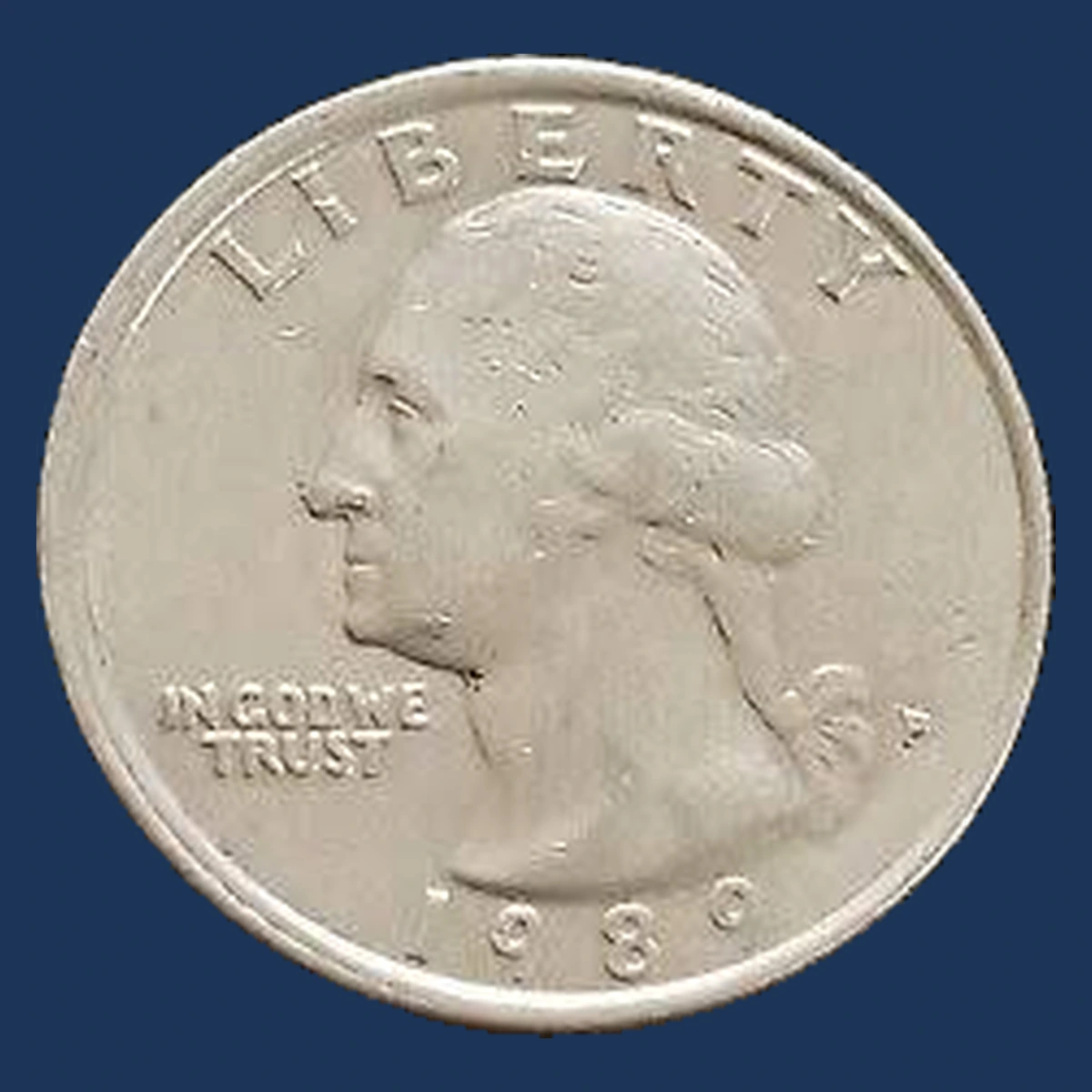 1989 Washington Quarter: Misaligned Die