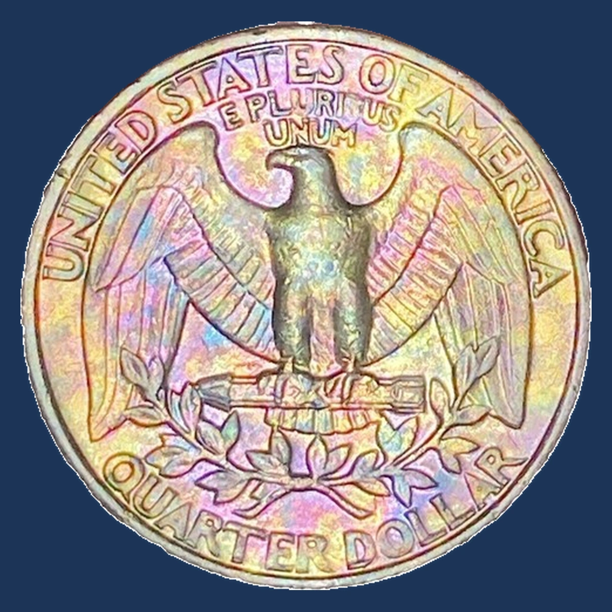 1984 Washington Quarter: Die Gouge / Named Raised-Line Variety