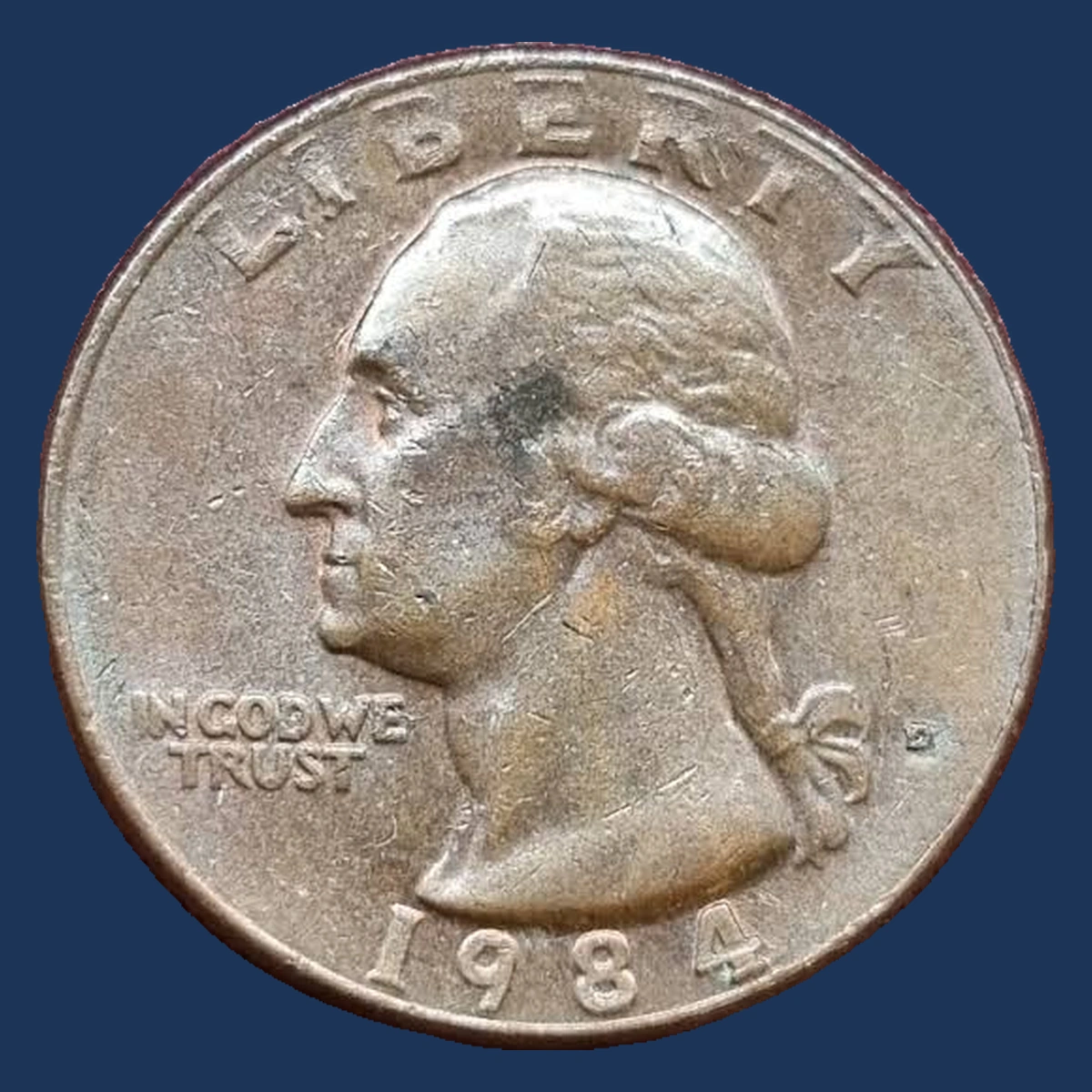 1984 Washington Quarter: Missing Clad Layer