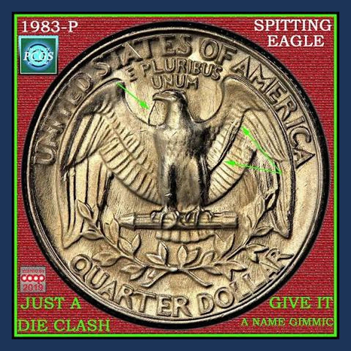 1983 Washington Quarter: Spitting Eagle Die Clash