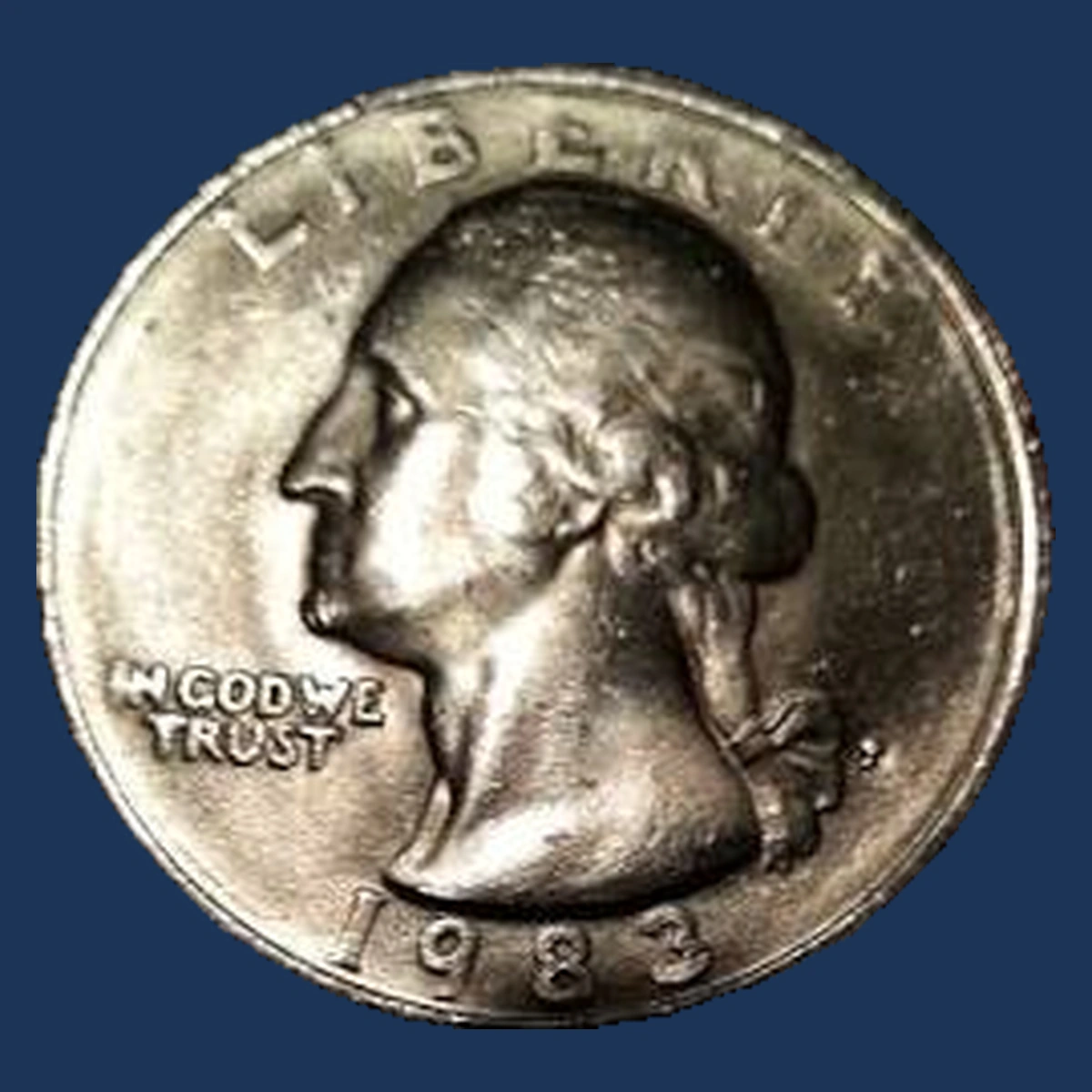 1983 Washington Quarter: Missing Clad
