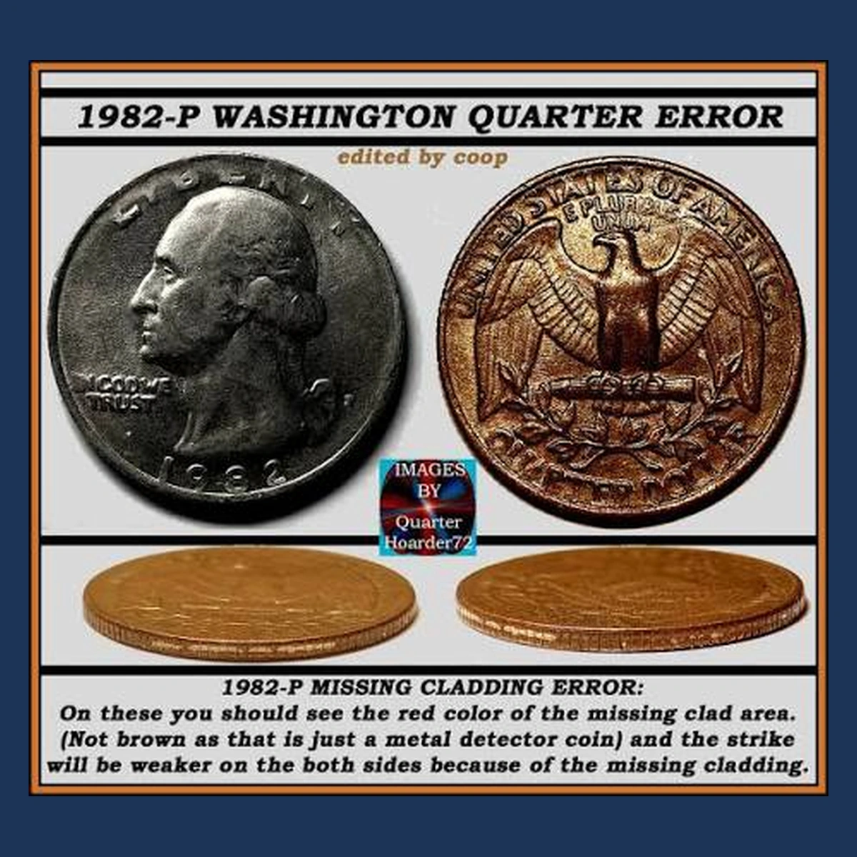 1982 Washington Quarter: Missing Clad Layer
