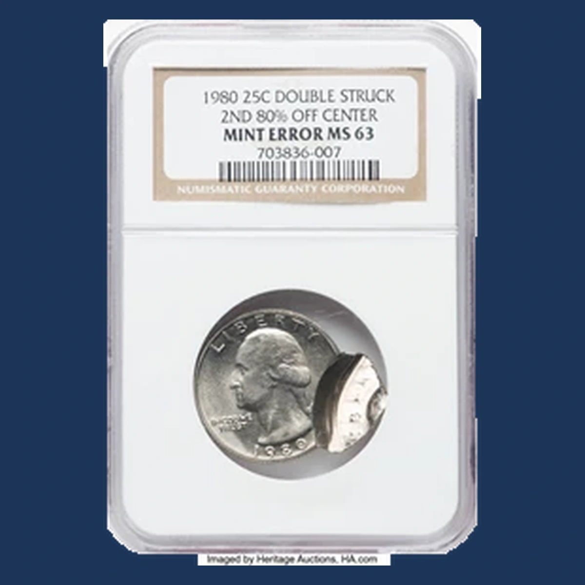 1980 Washington Quarter: Multiple Strike