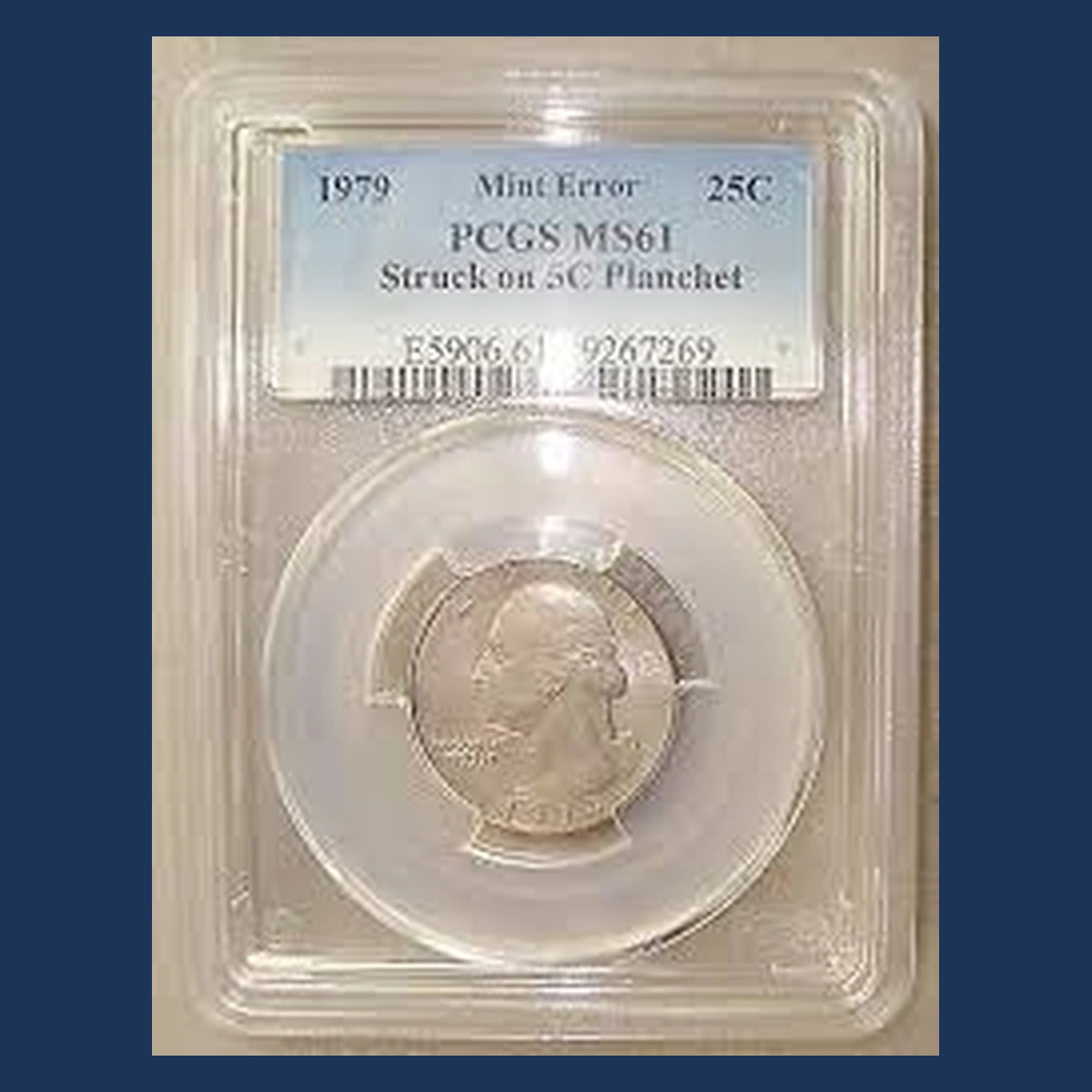 1979 Washington Quarter: Struck on a Nickel Planchet
