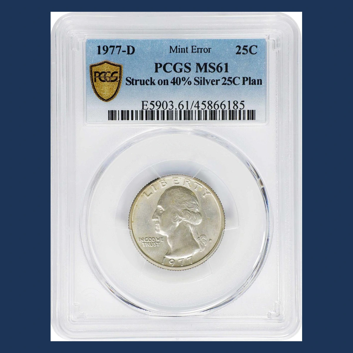 1977 Washington Quarter: Struck on a 40% Silver Planchet