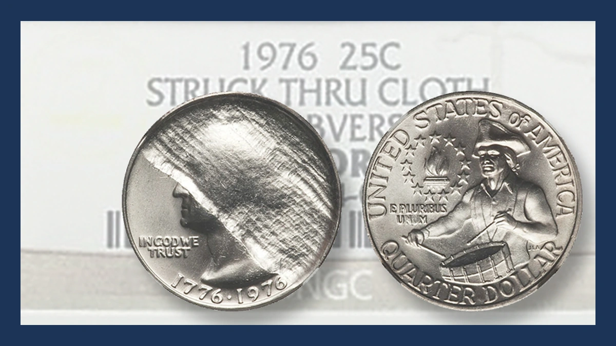 1976 Washington Quarter: Struck-Through Error