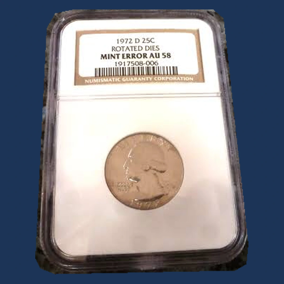 1972 Washington Quarter: Rotated Dies