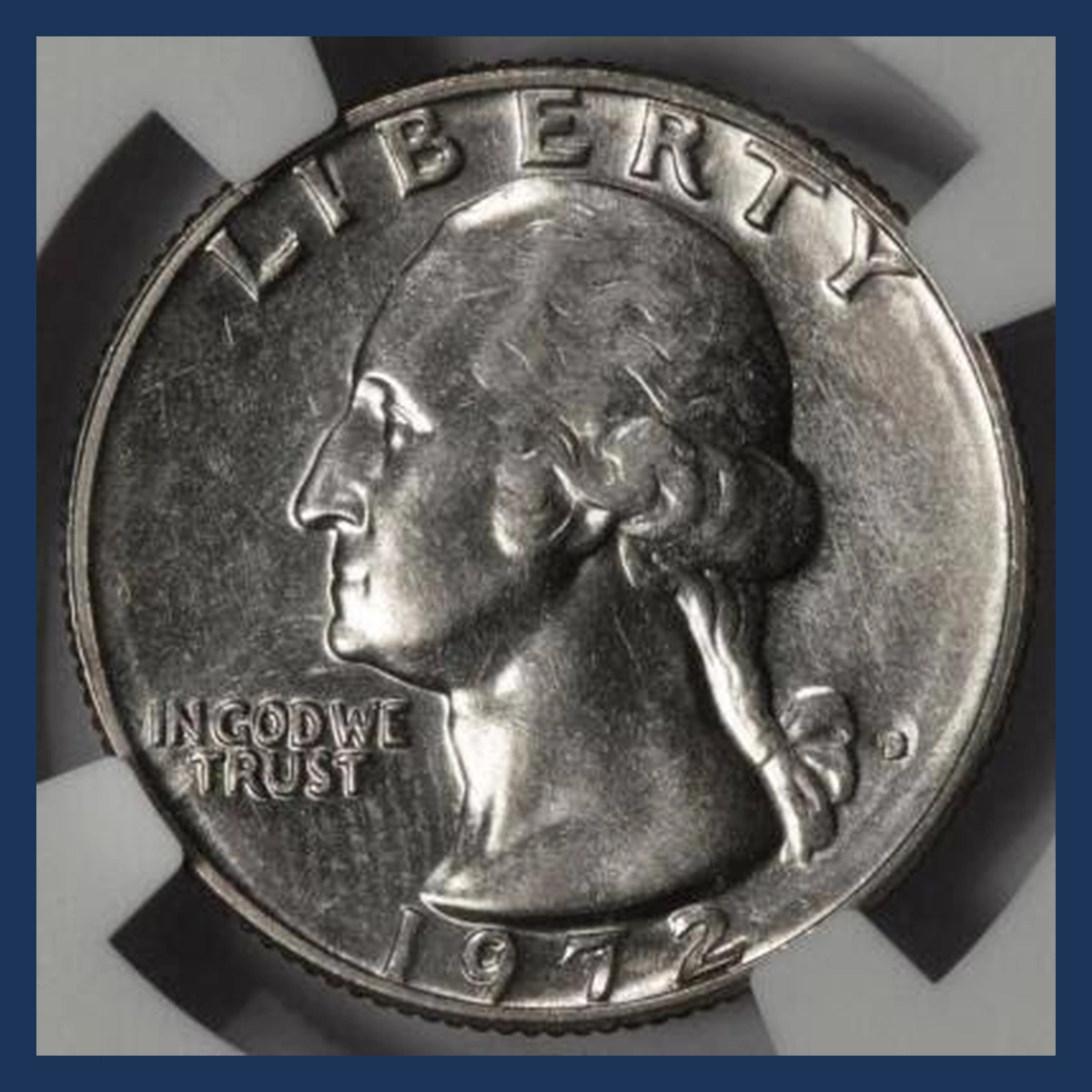 1972 Washington Quarter: Struck-Through Error