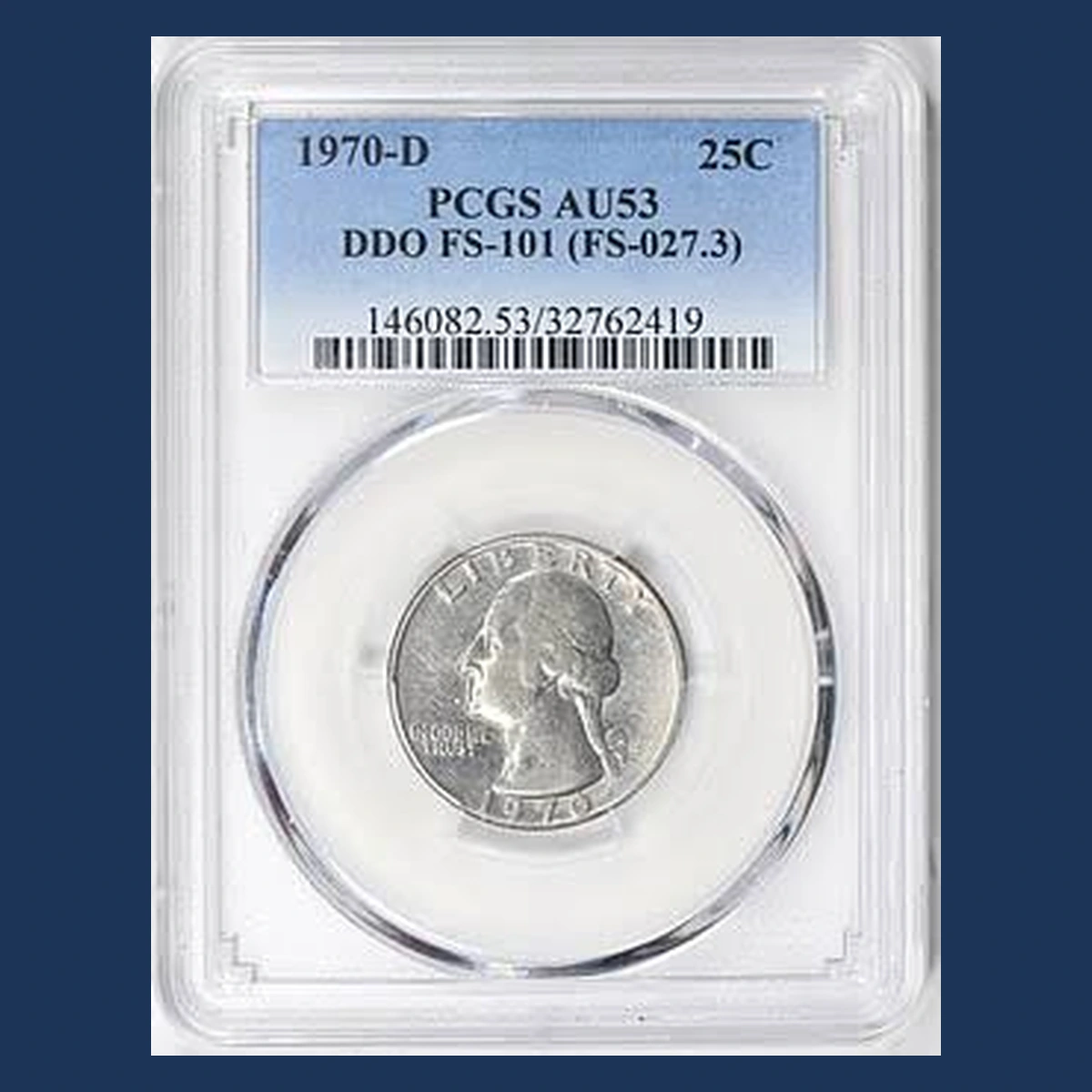 1970 Washington Quarter: Doubled Die Obverse